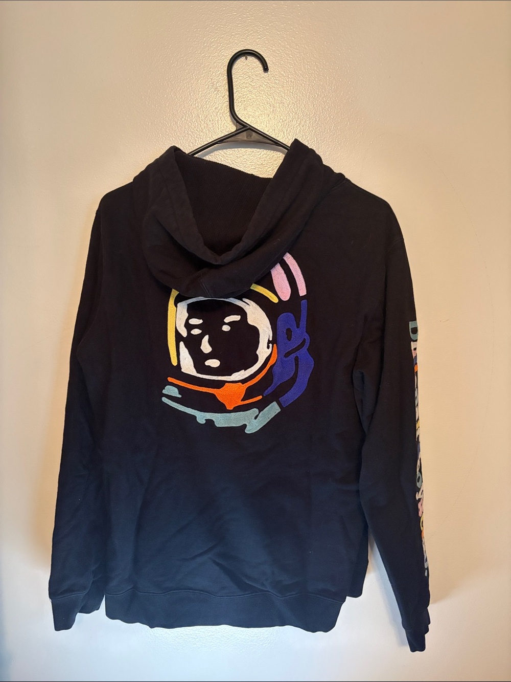 Billionaire Boys Club Black Hoodie with Multicolor Astronaut Graphic